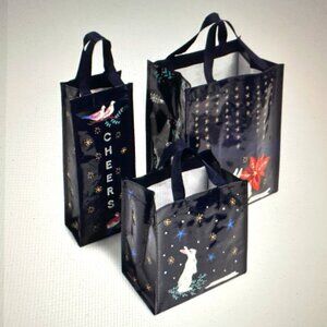VERA BRADLEY 3-PIECE MARKET TOTE SET:NWT WINTER FOREST